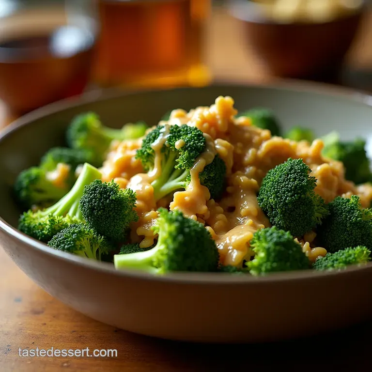 Crunchy Coronation Broccoli Salad with Tangy Mapledijon Dressing presentation