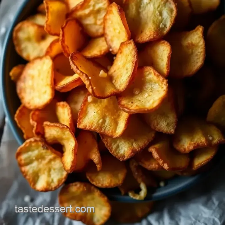 Crunchy Onion and Sour Cream Potato Chips presentation