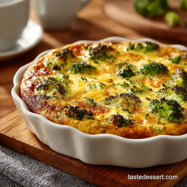 Crustless Broccoli Cheddar Quiche: The Easy Cheesy Comfort