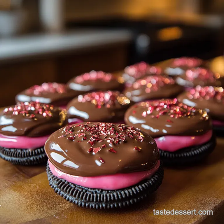 Cupids Crunch Gourmet Valentine ChocolateDipped Oreos