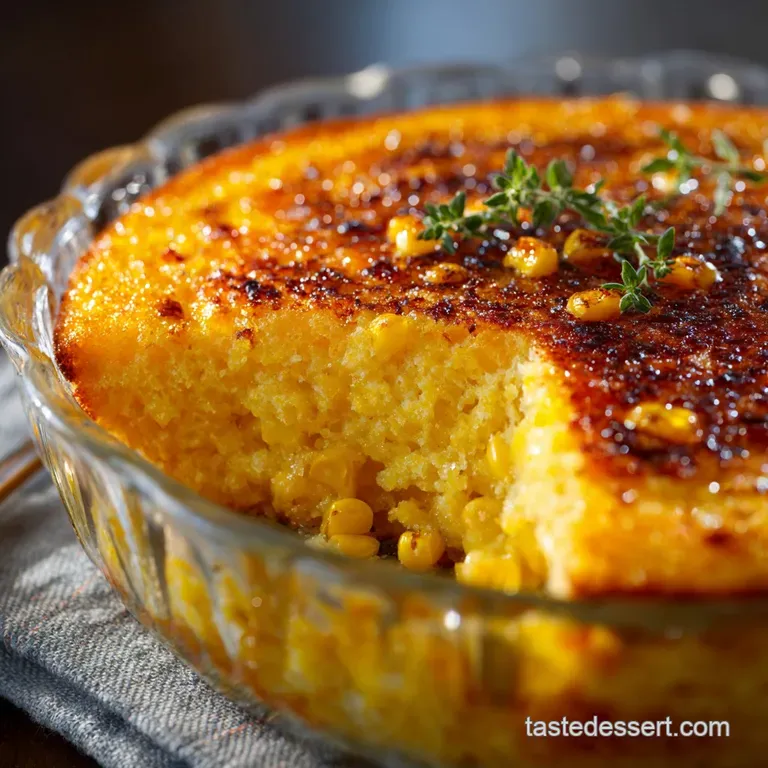 Grandmothers Corn Pudding: Nanas Luxurious Custardy Side Dish presentation