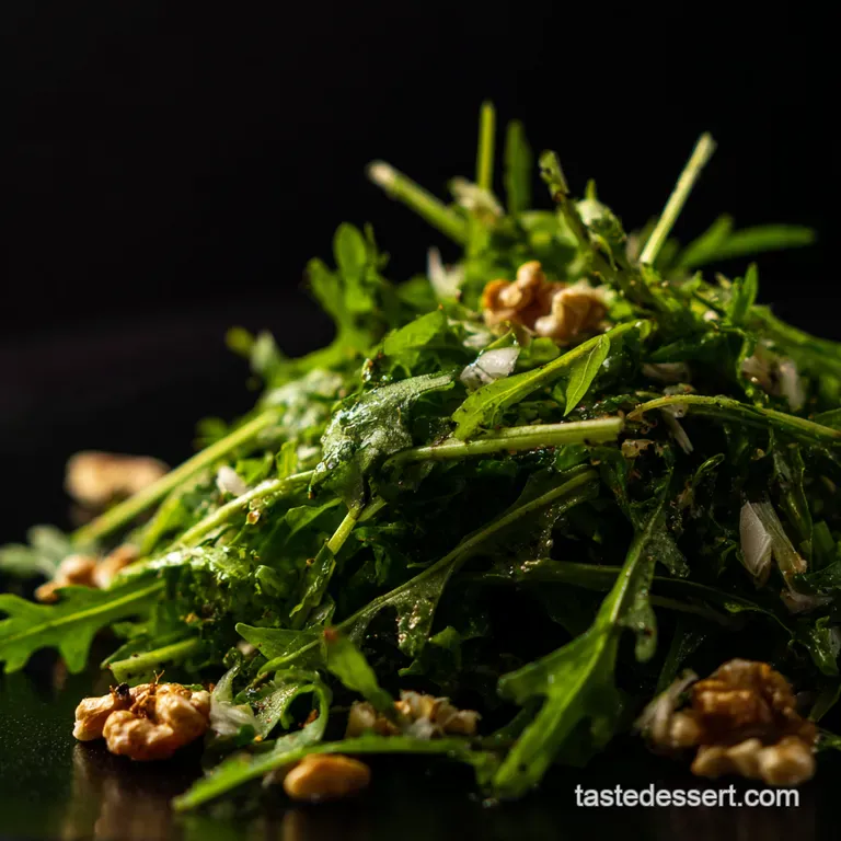 Dandelion Green Toasted Walnut Salad
