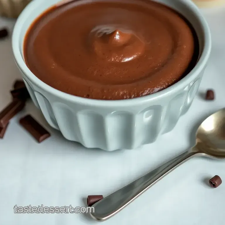Decadent Chocolate Coffee Mousse presentation