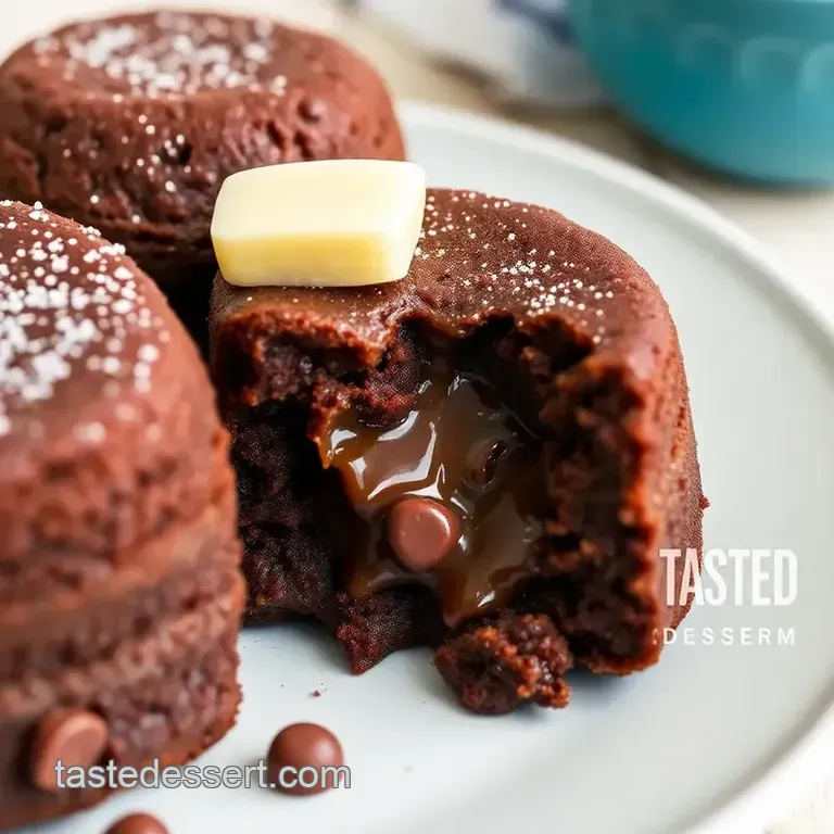 Decadent Chocolate Lava Cakes presentation