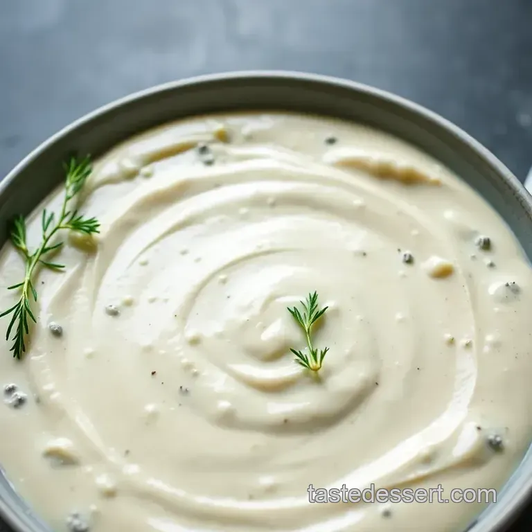 Decadent Gorgonzola Cheese Sauce: A Creamy Delight presentation