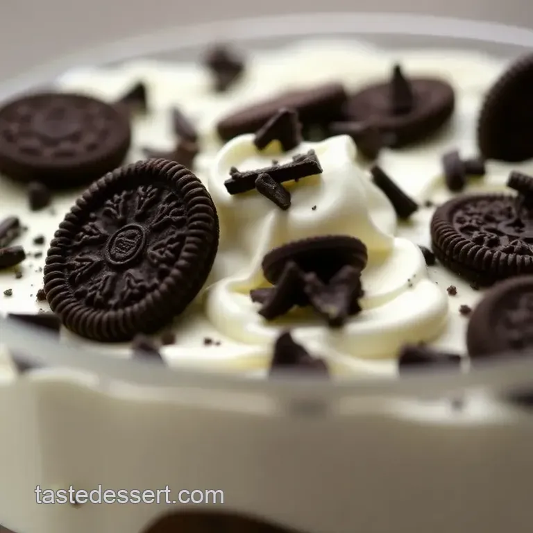 Decadent Oreo Trifle Dessert presentation