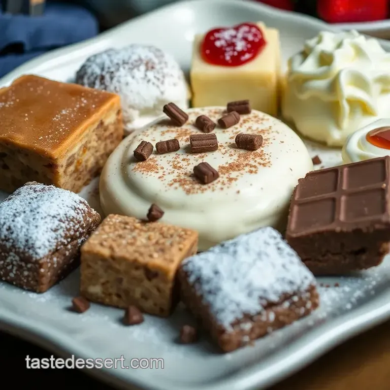 Delightful Assorted Desserts Platter presentation