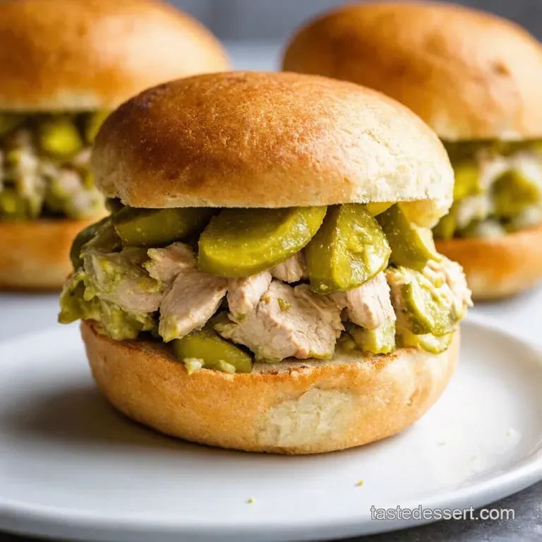 Dillicious Pickle Chicken Salad Sandwiches presentation