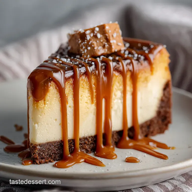 Dreamy Caramel Brownie Cheesecake Dessert