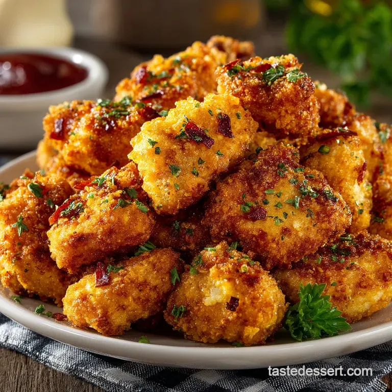 Golden Crunch The Ultimate Air Fryer Popcorn Chicken