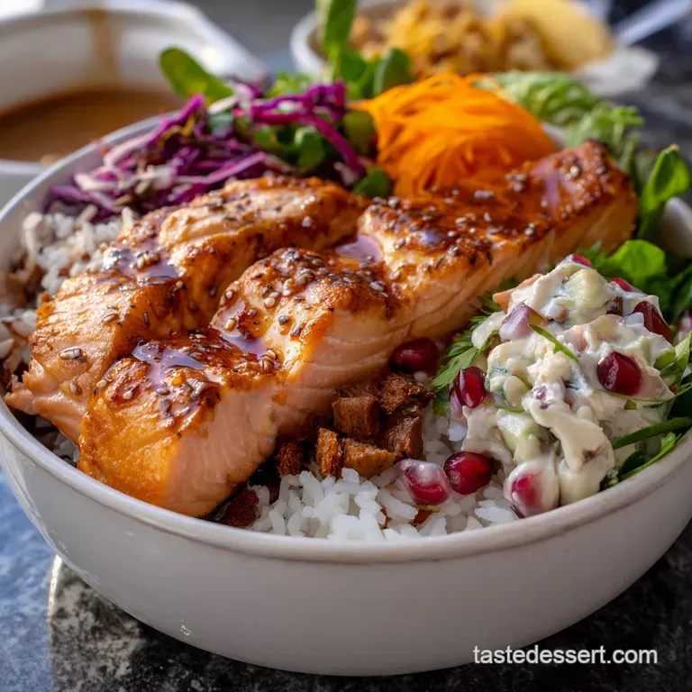 Air Fryer Salmon Power Bowls Easy Air Fryer Salmon presentation