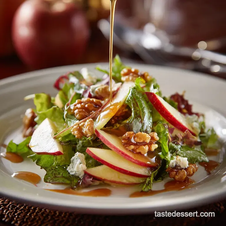 Apple Walnut Salad the Best Easy Autumn Salad with Maple Vinaigrette presentation