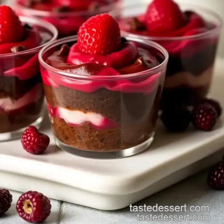Easy black forest dessert cups: 5 Delicious Layers to Tempt Your Tastebuds! presentation