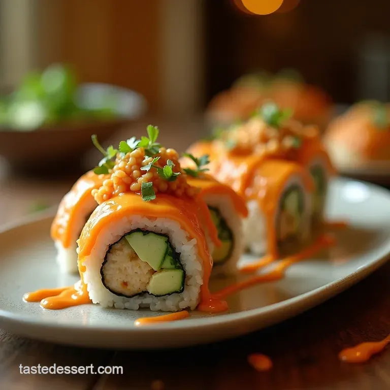 The Deconstructed Delight Easy California Roll Bowls with Spicy Mayo Drizzle presentation