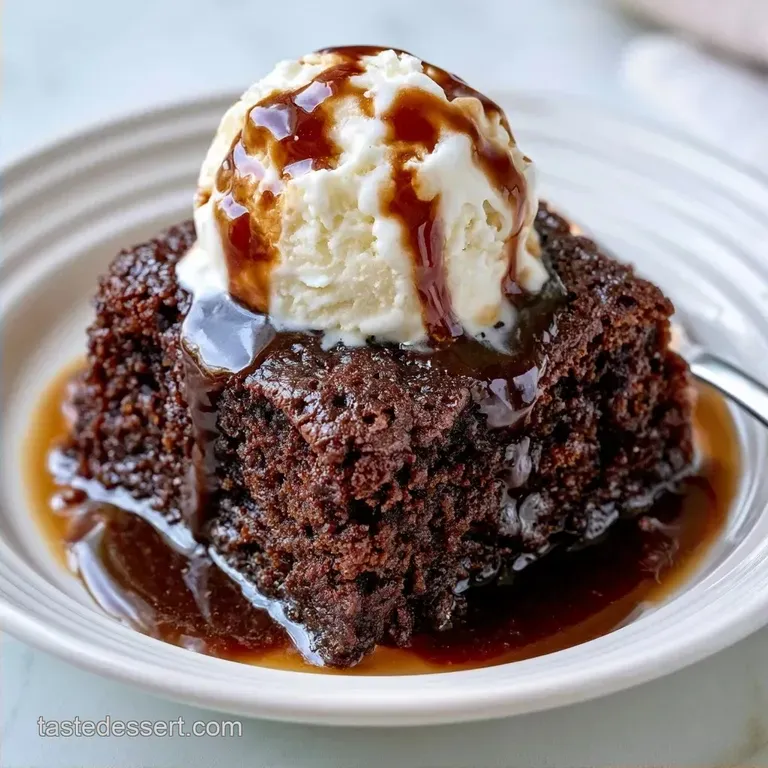 Easy Chocolate Cake Sundaes: Molten Fudge