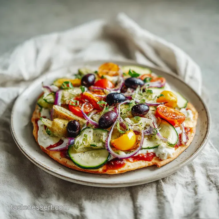 Vegetable Pizza: Creamy and Crisp