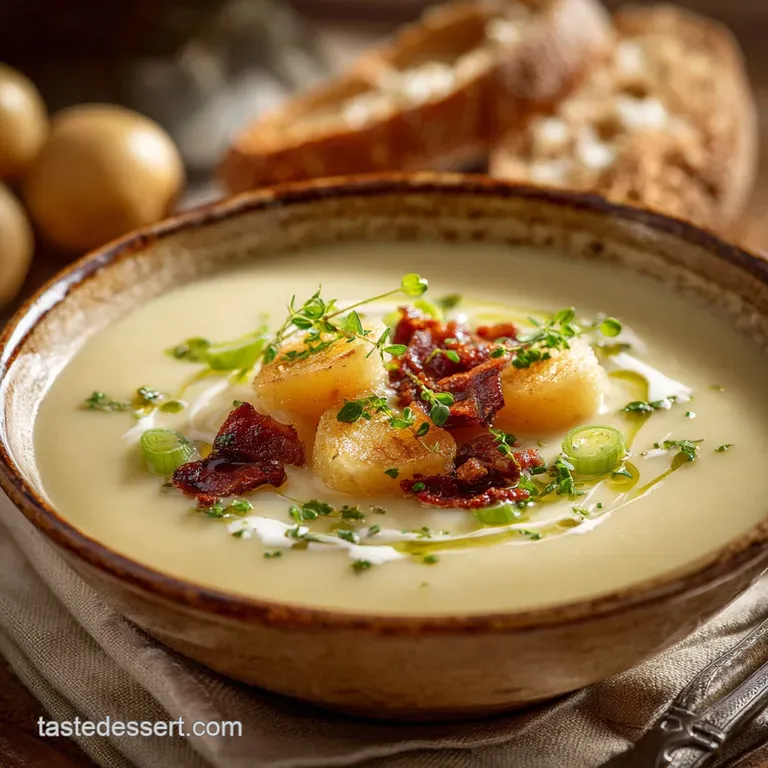 Potato Leek Soup: the Velvety Easy Comfort Bowl (Potage Parmentier) presentation