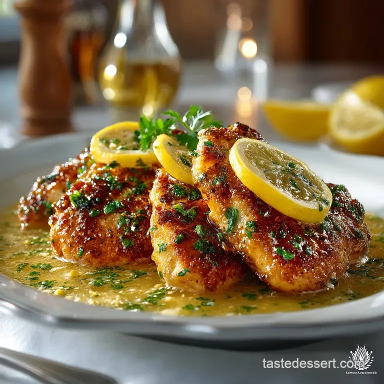 GoldenCrisp Chicken Francese with Zesty LemonButter Sauce