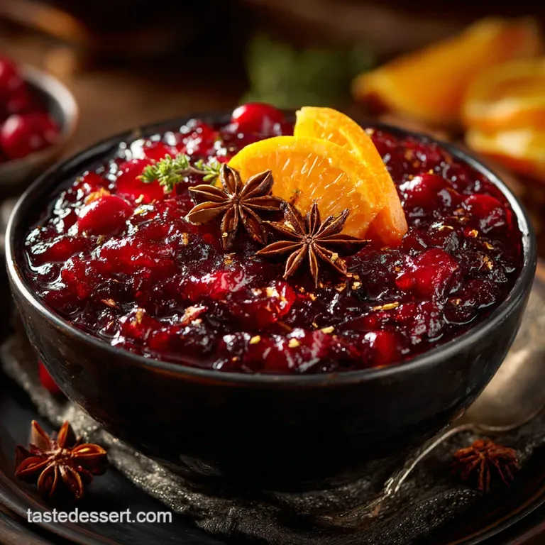 Cranberry Sauce with Orange Zest and Star Anise (Ready in 20 Minutes)