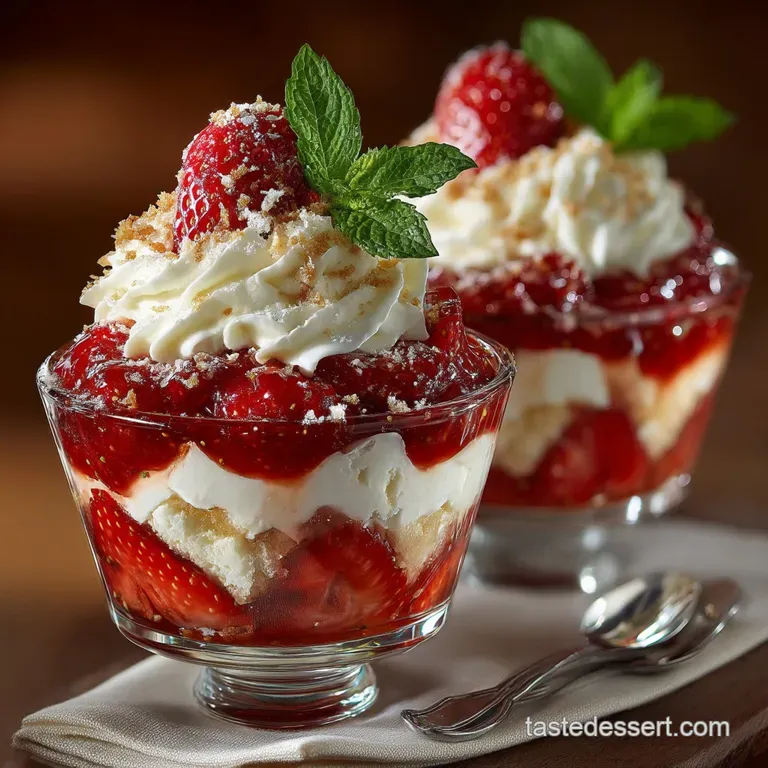 The Wimbledon Winner Luxurious Strawberries and Cream Parfaits