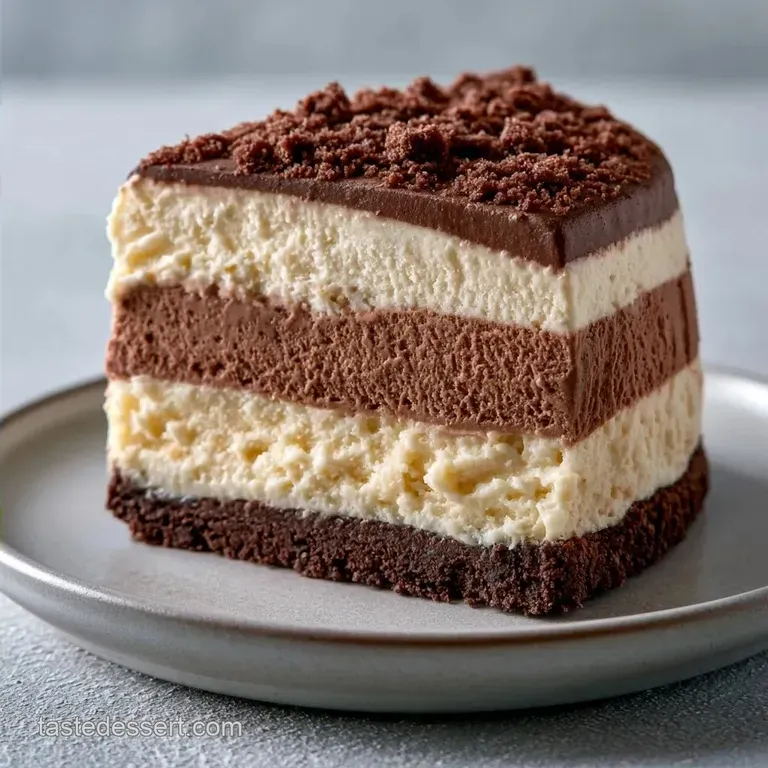 Easy No Bake Ice Cream Cake with Chocolate Crust
