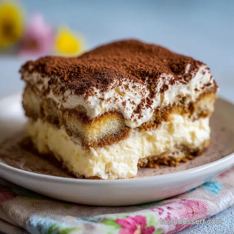 Easy Tiramisu: Creamy and Eggless