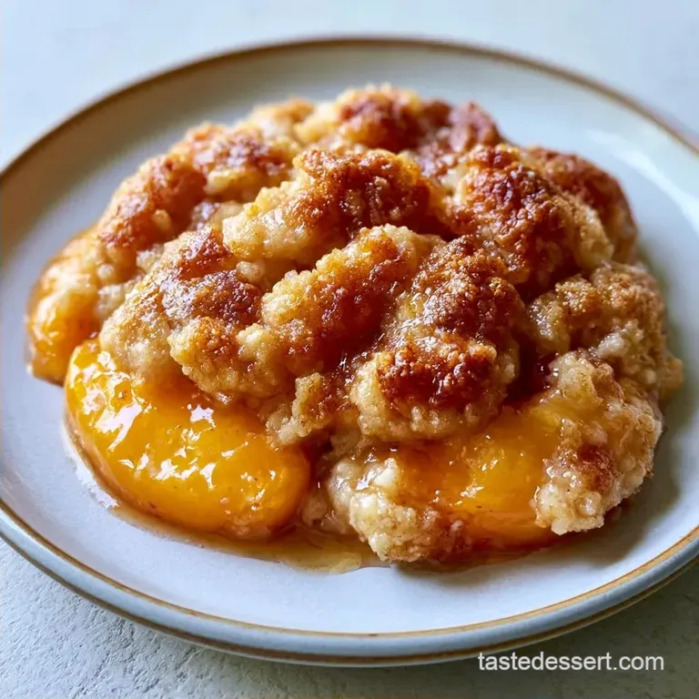 Easy Peach Dessert Recipe: Golden Peach Crisp