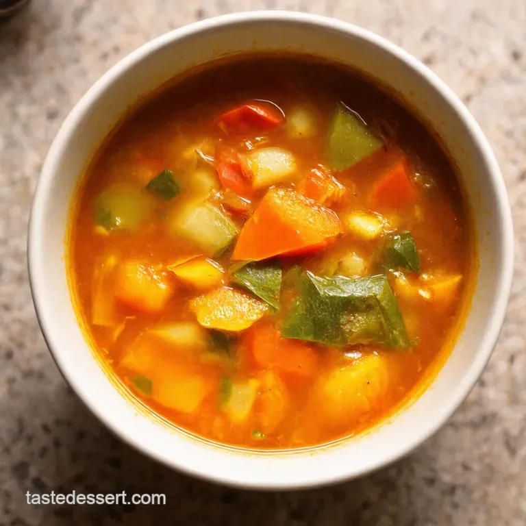 Easy Peasy Vegetable Soup A Bowlful of Comfort presentation