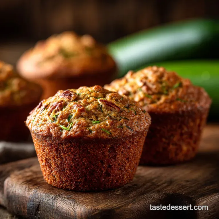 Zucchini Muffins Recipe: the Great Marrow Disguise with Pecans presentation