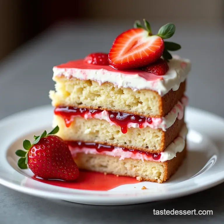 The Best Easy Strawberry Cake From Scratch Recipe
