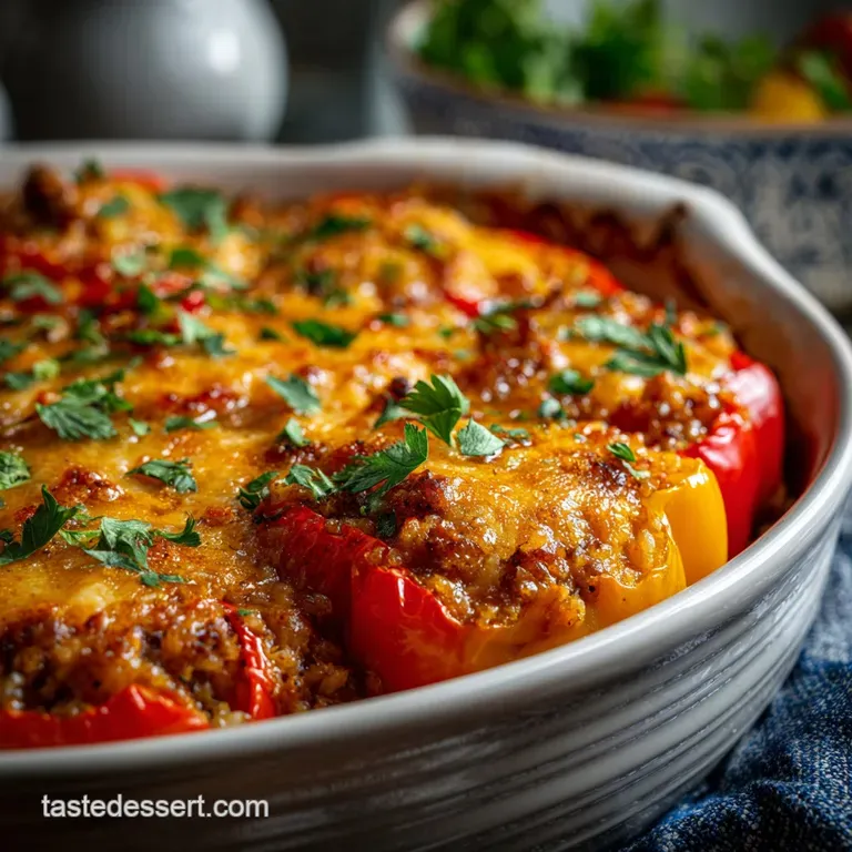 Stuffed Pepper Casserole The Sunday Supper Cure Easy Deconstructed Recipe