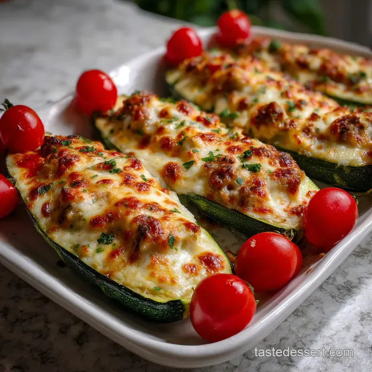 Savory Stuffed Zucchini with Ground Beef