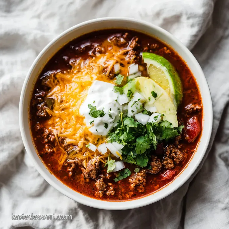 Easy Taco Soup Recipe with Ground Beef