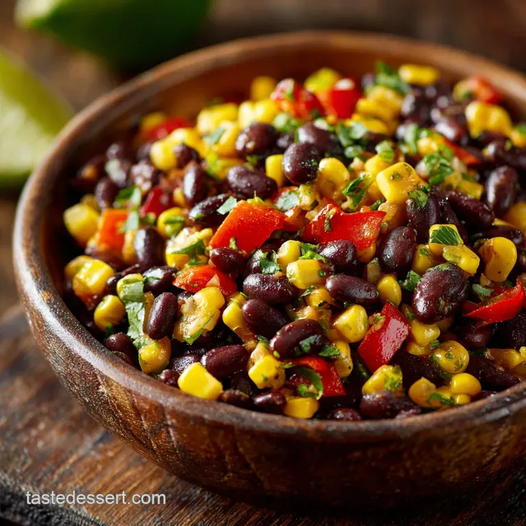 Fiesta Bean Salad: the Ultimate Zesty Crowd-Pleasing Bbq Side Dish presentation