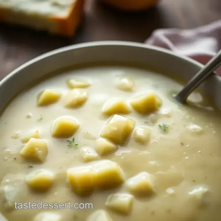 Effortless 4-Ingredient Creamy Potato Soup presentation