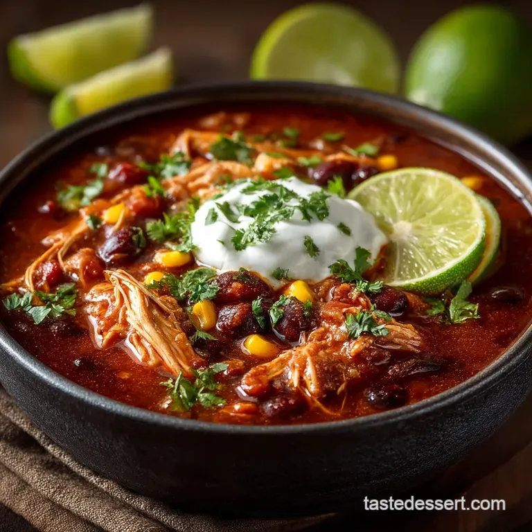 Slow Cooker Chicken Taco Chili the Ultimate Effortless Fiesta presentation
