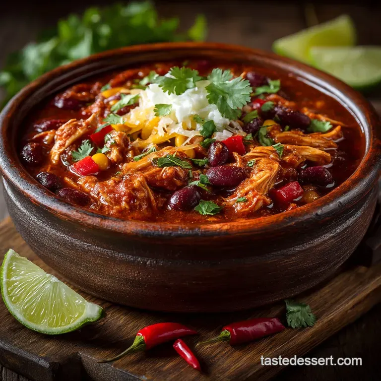 Slow Cooker Chicken Taco Chili The Ultimate Effortless Fiesta