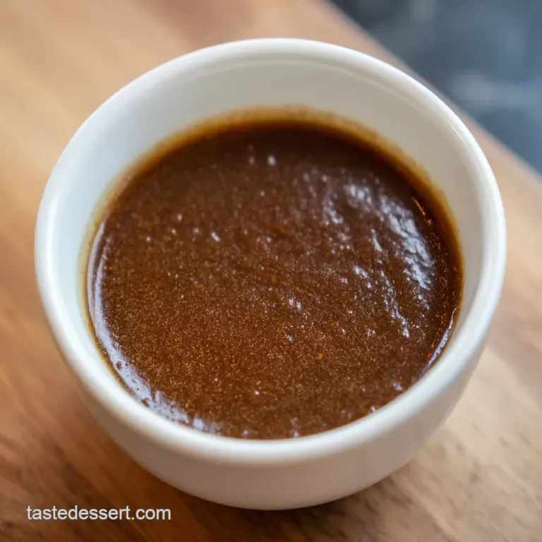 Elevate Your Chip Butty Homemade Brown Sauce presentation