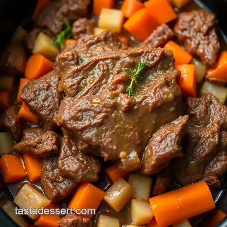 Fall-Off-The-Bone Crock-Pot Beef Short Ribs presentation