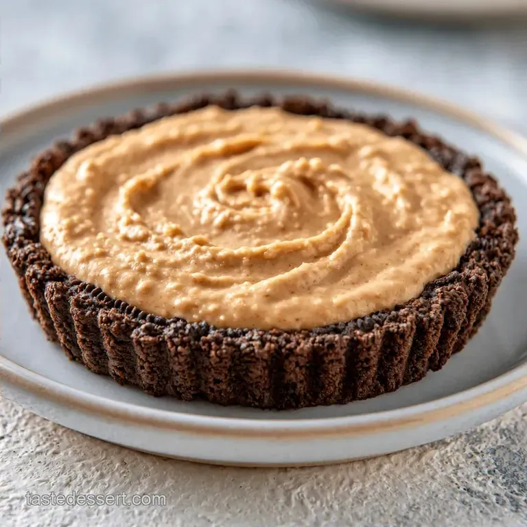 Fathers Day Chocolate Peanut Butter Pie with Oreo Crust