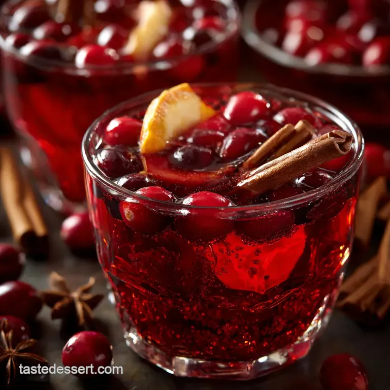 Festive Christmas Punch: Spiced Cranberry Elixir for a Crowd presentation
