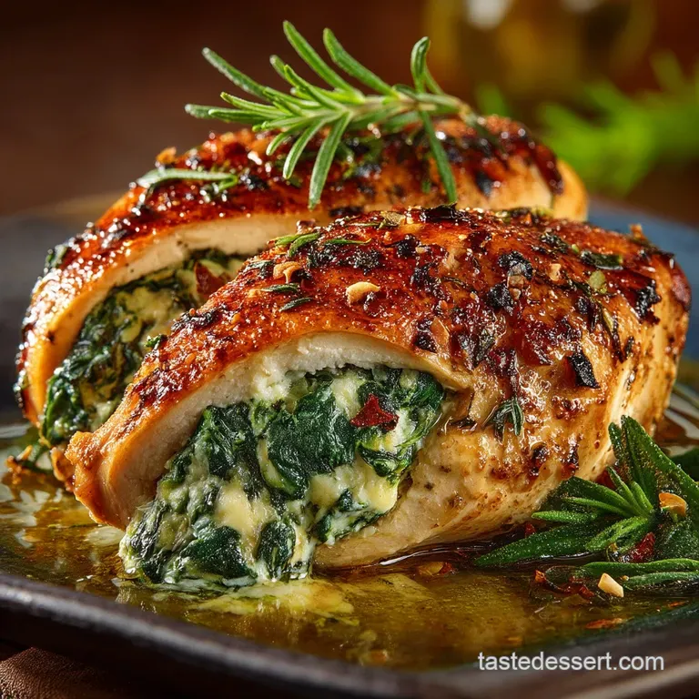 Sunshine Stuffed Chicken Spinach and Feta Fillets with Lemon