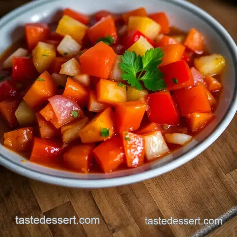 Fiery Habanero & Pineapple Hot Salsa: Tropical Heatwave presentation