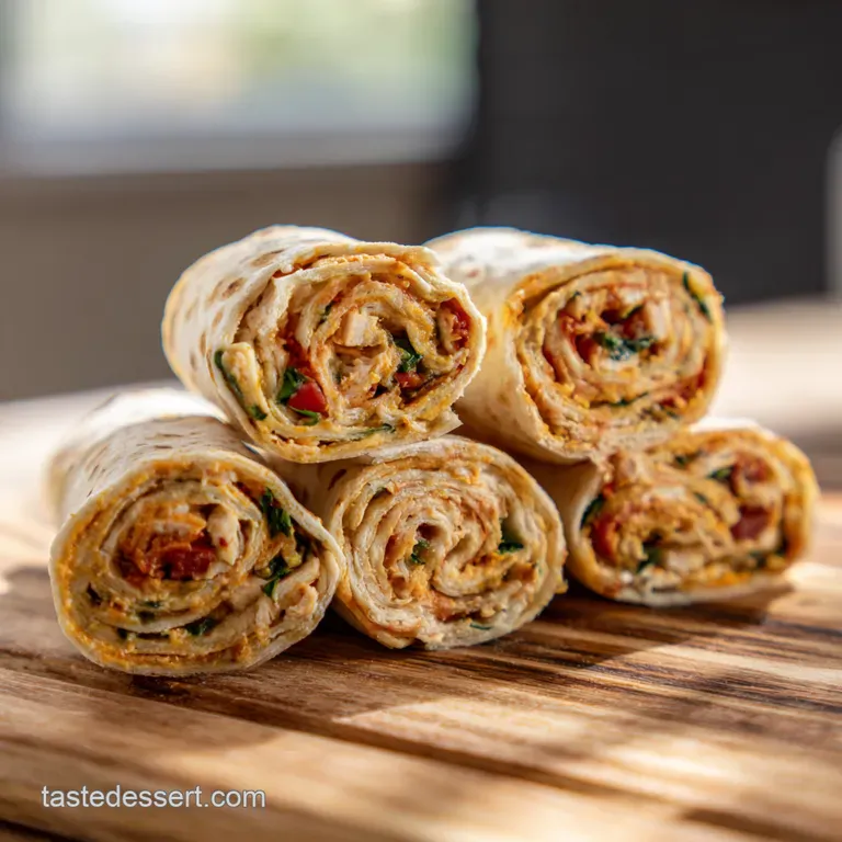 Fiesta Chicken Tortilla Pinwheels