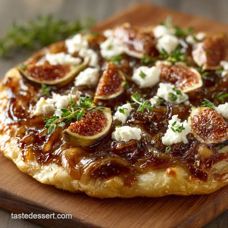 Fig Caramelized Onion and Goat Cheese Pizza: A Sweet Savoury Showstopper