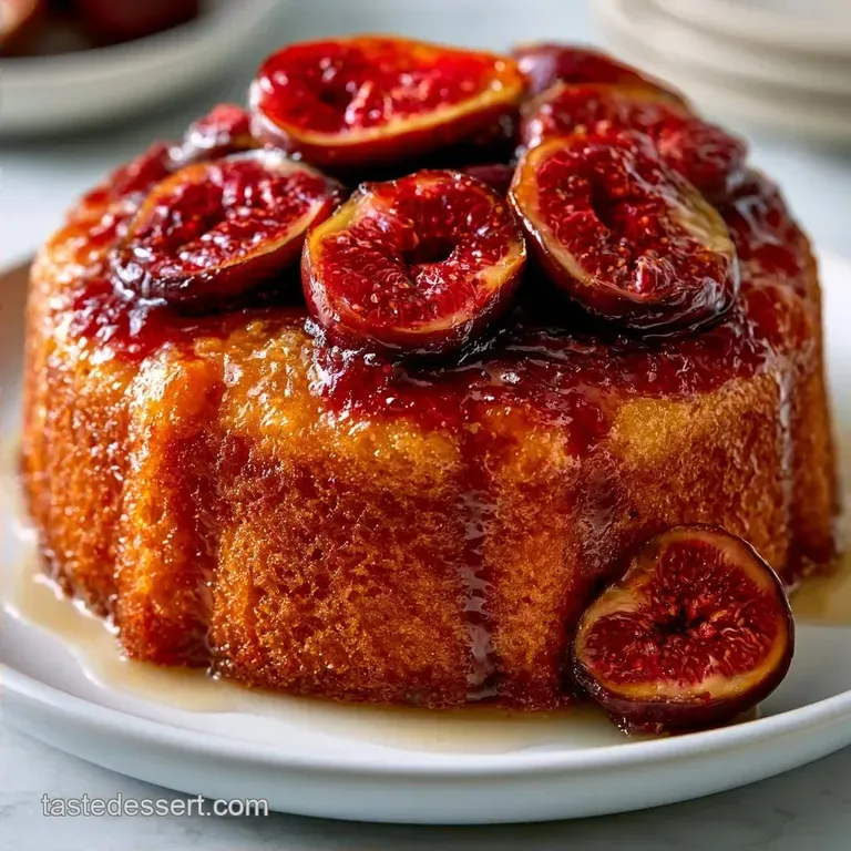 Caramelized Fig Upside Down Cake