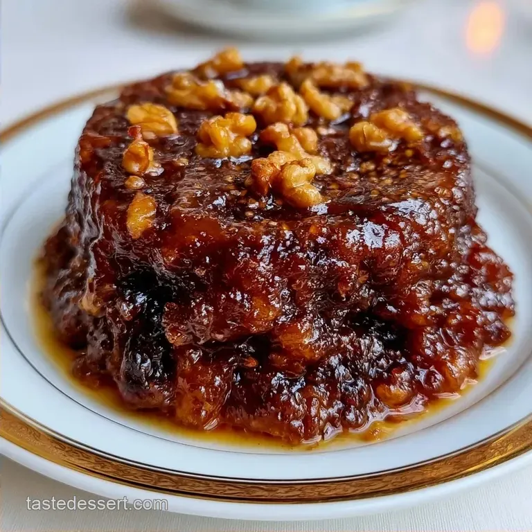Fig Walnut Halwa with Saffron and Ghee