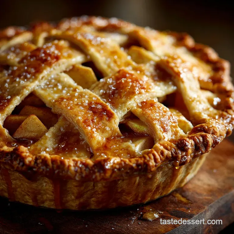 Apple Pie Recipe: the Quintessential Flaky Double-Crust Classic presentation