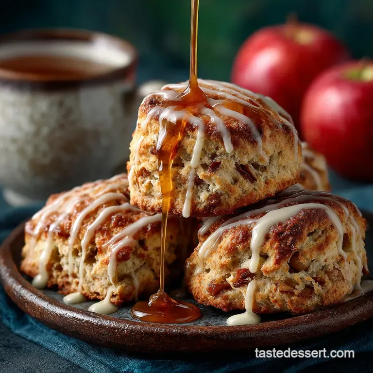 Apple Scones with Spiced Glaze: The Perfect Autumn Bake