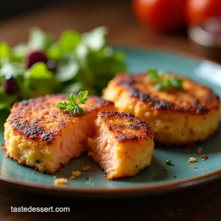 The Ultimate Flaky Salmon Cakes Crisp Outside Moist Inside presentation